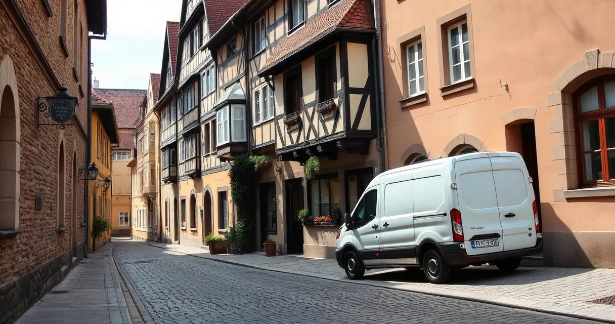Entrümpelung in der Schwabacher Altstadt – historische Häuserzeile mit engen Gassen